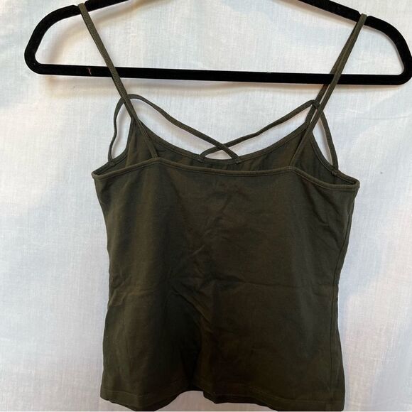 Charlotte Russe Tank tshirt  2 piece. green Medium NWOT - Picture 4 of 13